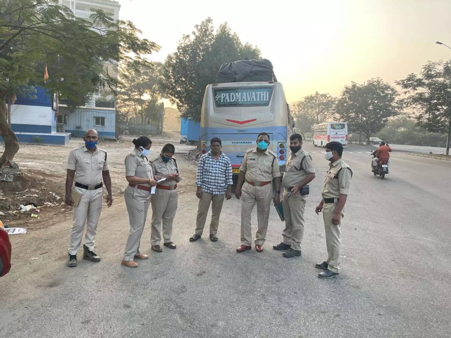 AP conducts drive to check violations by private buses during Sankranti