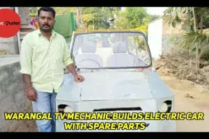 I believed I could do it: Warangal TV mechanic builds electric car with spare parts I believed I could do it: Warangal TV mechanic builds electric car with spare parts