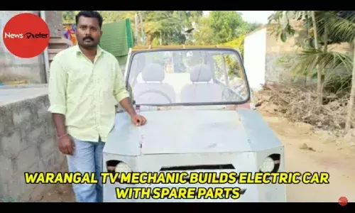 I believed I could do it: Warangal TV mechanic builds electric car with spare parts