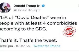 Fact Check: Did 75% of Covid deaths occur in people who had four comorbidities? Fact Check: Did 75% of Covid deaths occur in people who had four comorbidities?