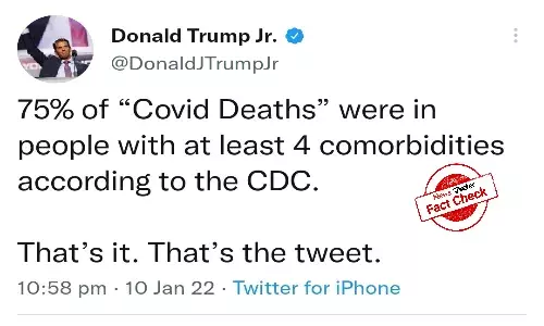 Fact Check: Did 75% of Covid deaths occur in people who had four comorbidities?