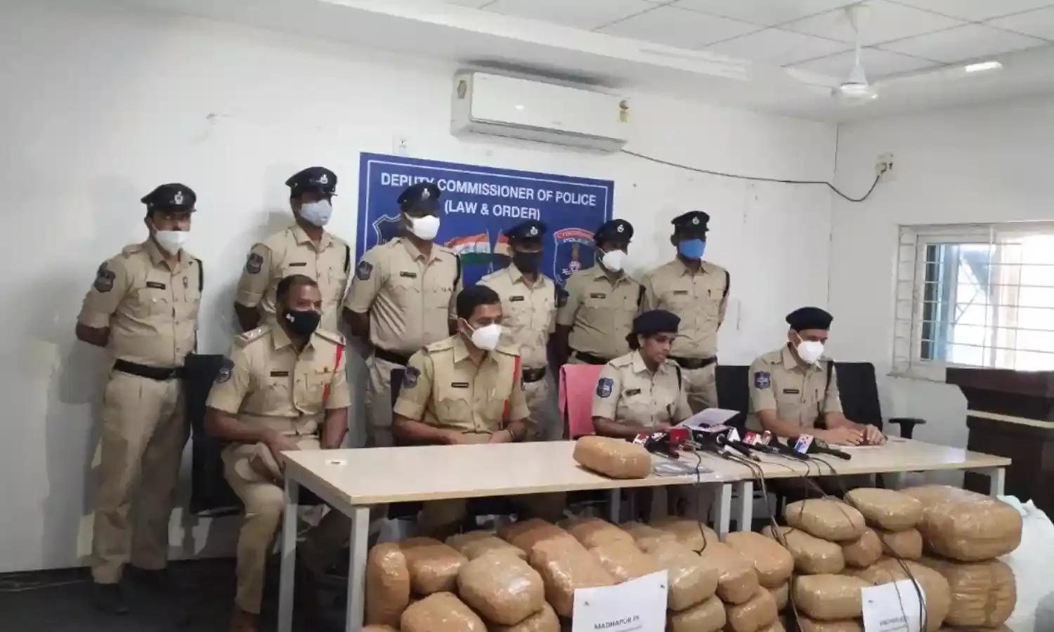 Madhapur police seize 265 kg ganja, arrest 3 drug smugglers from UP