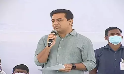 KTR lays foundation for ORR water supply scheme at Alkapur