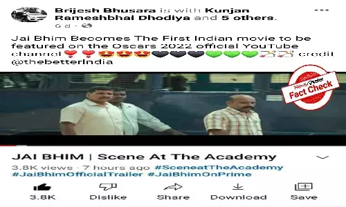 Fact Check: Jai Bhim is not the first Indian movie to be featured on Oscars YouTube channel