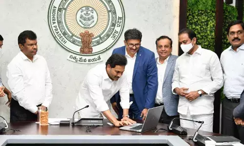 Covid surge: Jagan inaugurates Nova Airs 220-tonne oxygen plant at Sricity