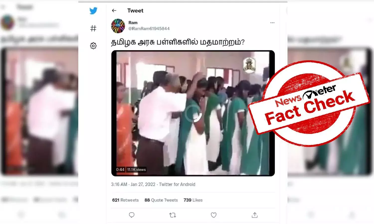 Fact Check: Are conversions taking place in Tamil Nadu government schools?