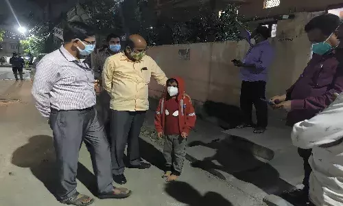 A boys cute letter to KTR hastens footpath work in his street in Boudh Nagar