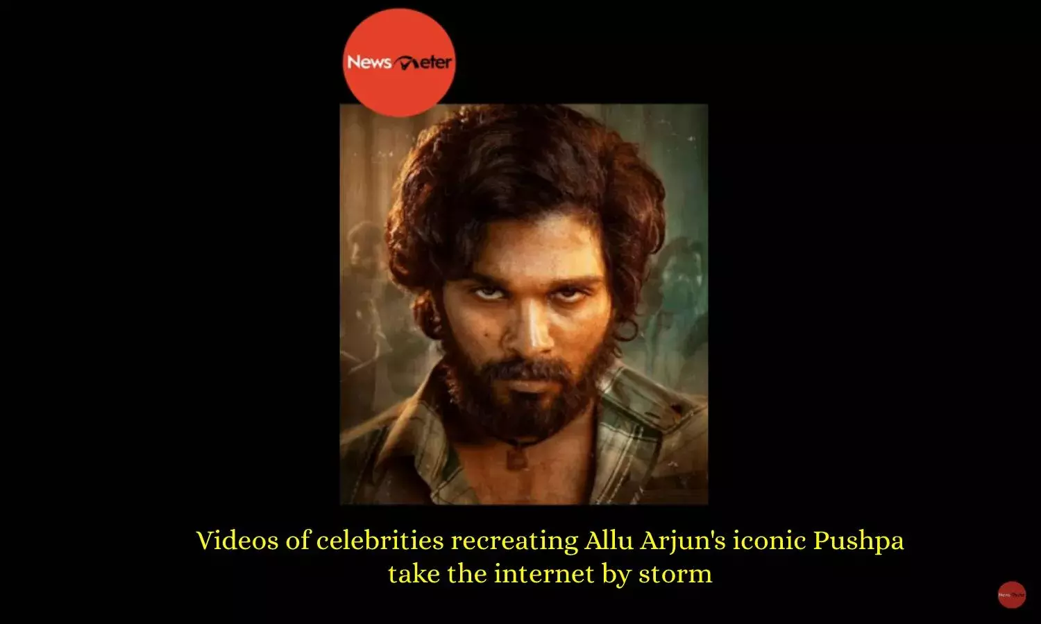 Videos of celebrities recreating Allu Arjuns iconic Pushpa take the internet by storm.