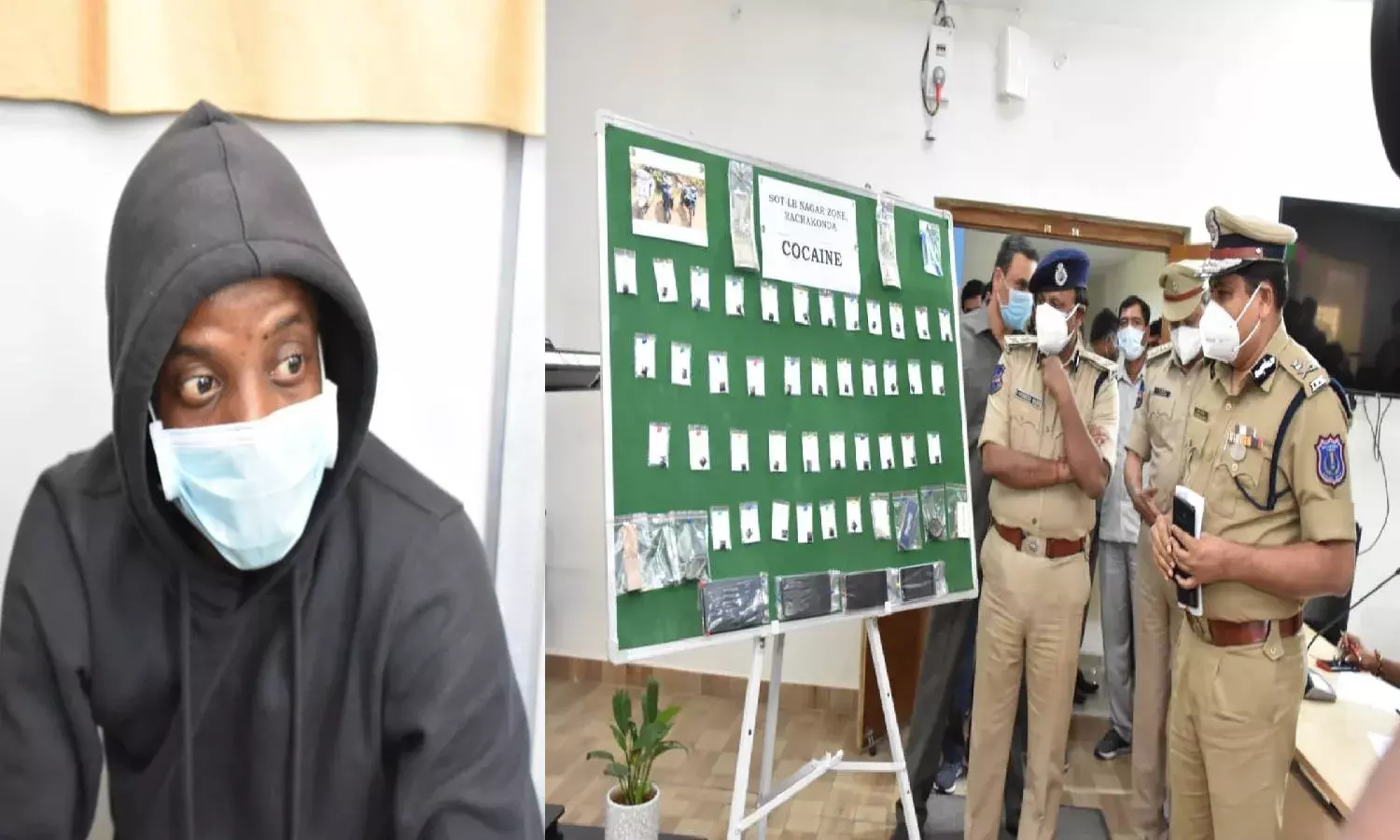 Nigerian drug peddler, 3 others caught with cocaine in Neredmet