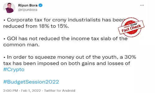 Fact Check: Centre didnt propose to slash corporate tax in budget