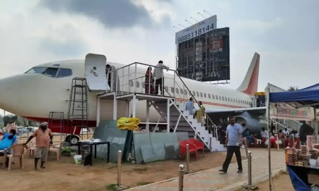 Is it a plane, is it an eatery?: Check this airplane-themed restaurant in Vijayawada