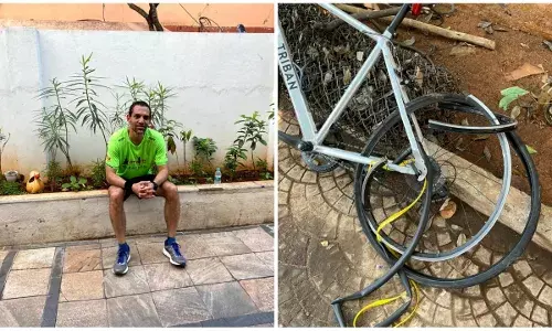 35YO cyclist run over by auto near Tank Bund