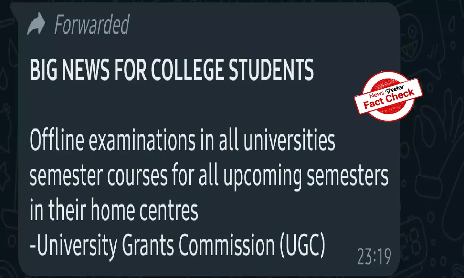 Fact Check: Students, dont worry! UGC has not issued any circular related to offline examinations