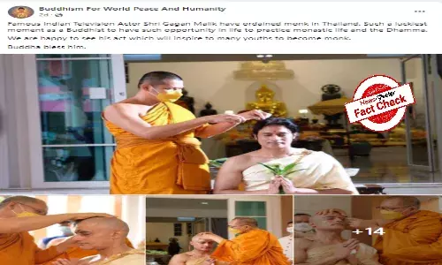 Fact Check: Actor Gagan Malik has not become a monk, viral post is misleading.