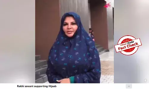 Fact Check: Old video of Rakhi Sawant falsely linked to recent Hijab controversy
