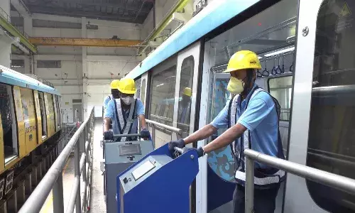 Safety first: Hyd Metro first in India to launch Ozone-based sanitisation of train coaches