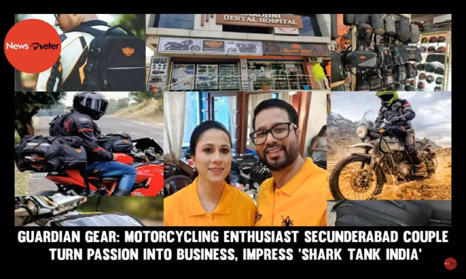 Motorcycling enthusiast Secunderabad Couple turn passion into business, impress Shark Tank India