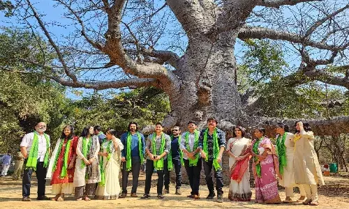 Actor Akkineni Nagarjuna adopts 1080 acres of forest land in Chengicherla