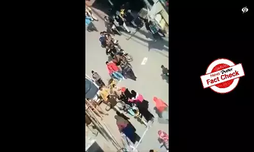 FACT CHECK:  Video of police lathi-charging burqa-clad women is from UP, not Karnataka