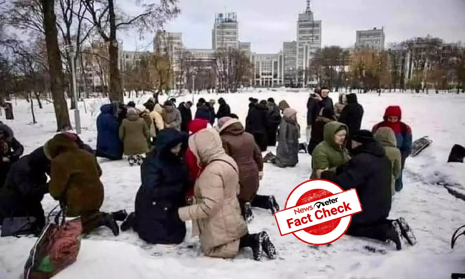 Fact Check: No, viral photo of Ukrainians praying is not recent but from 2019