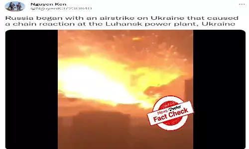 Fact Check: 2015 video of explosion in Chinese warehouse shared as Russian attack on Ukraine power plant
