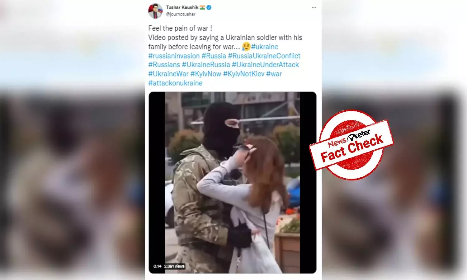 Fact Check: Clip from 2017 documentary shared as Ukrainian soldiers leaving for war