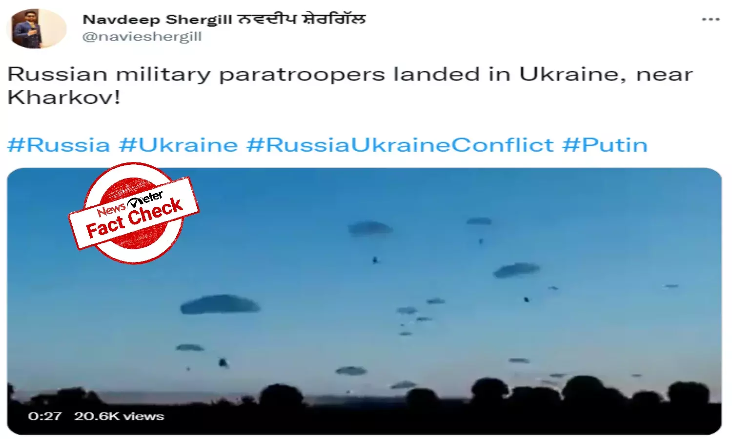 Fact Check: Old video passed off as Russia-Ukraine clash