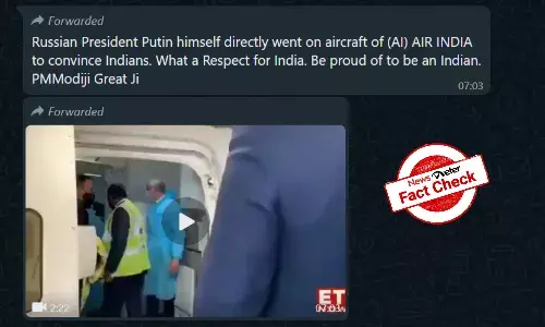 Man addressing students is not Putin, but Indian ambassador to Romania