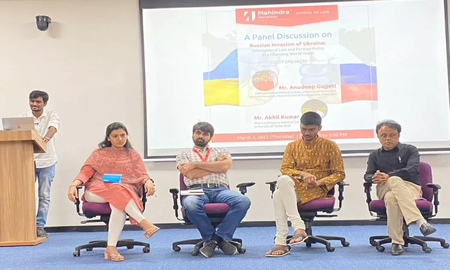 Mahindra Law School meet demands Russia halt illegal invasion of Ukraine