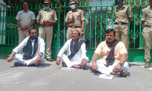 BJP MLAs Rajasingh, Raghunandan, Eatala suspended from assembly for obstructing budget speech