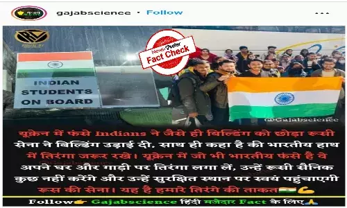 Fact Check: Did Russian army advise Indian students to hoist tricolor on vehicles?