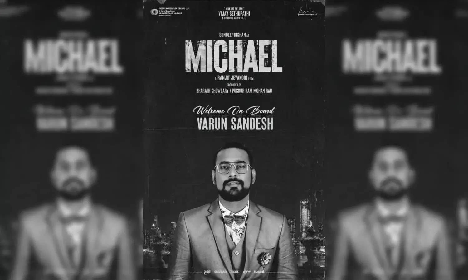 `Michael: Varun Sandesh joins Sundeep Kishan, Vijay Sethupathis action thriller