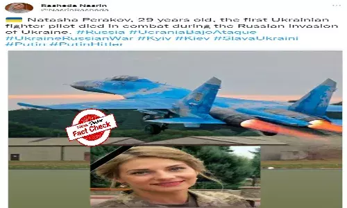 Fact Check: Is this a photo of Ukraines first female fighter pilot killed in the ongoing war with Russia? Details inside
