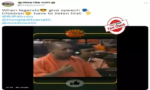 FactCheck: Video of Yogi Adityanath shutting down Owaisi in Parliament is edited