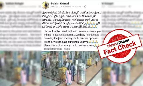 Fact Check: Man attacked by Secunderabad temple priest is not Christian