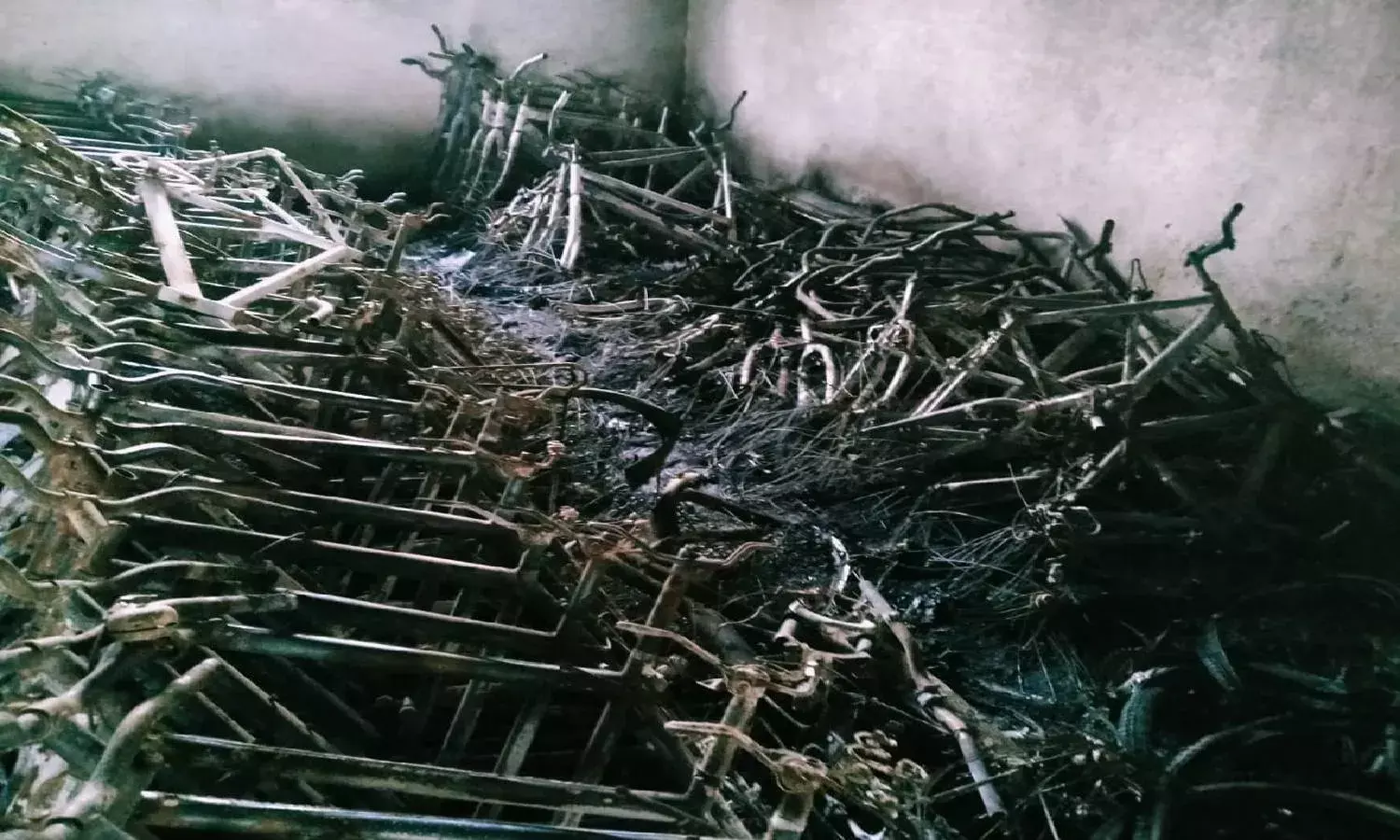 Fire at Kondapurs Pala Pitta Cycling Park; 150-200 cycles destroyed