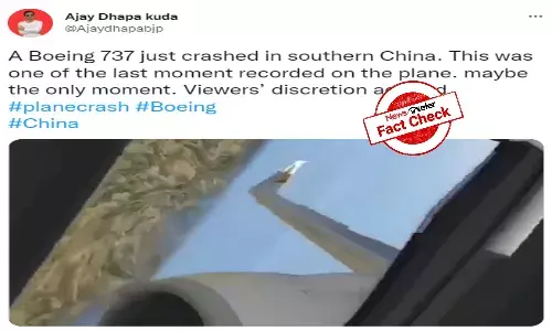 Simulation video of Ethiopian aircraft passed off as air crash in China