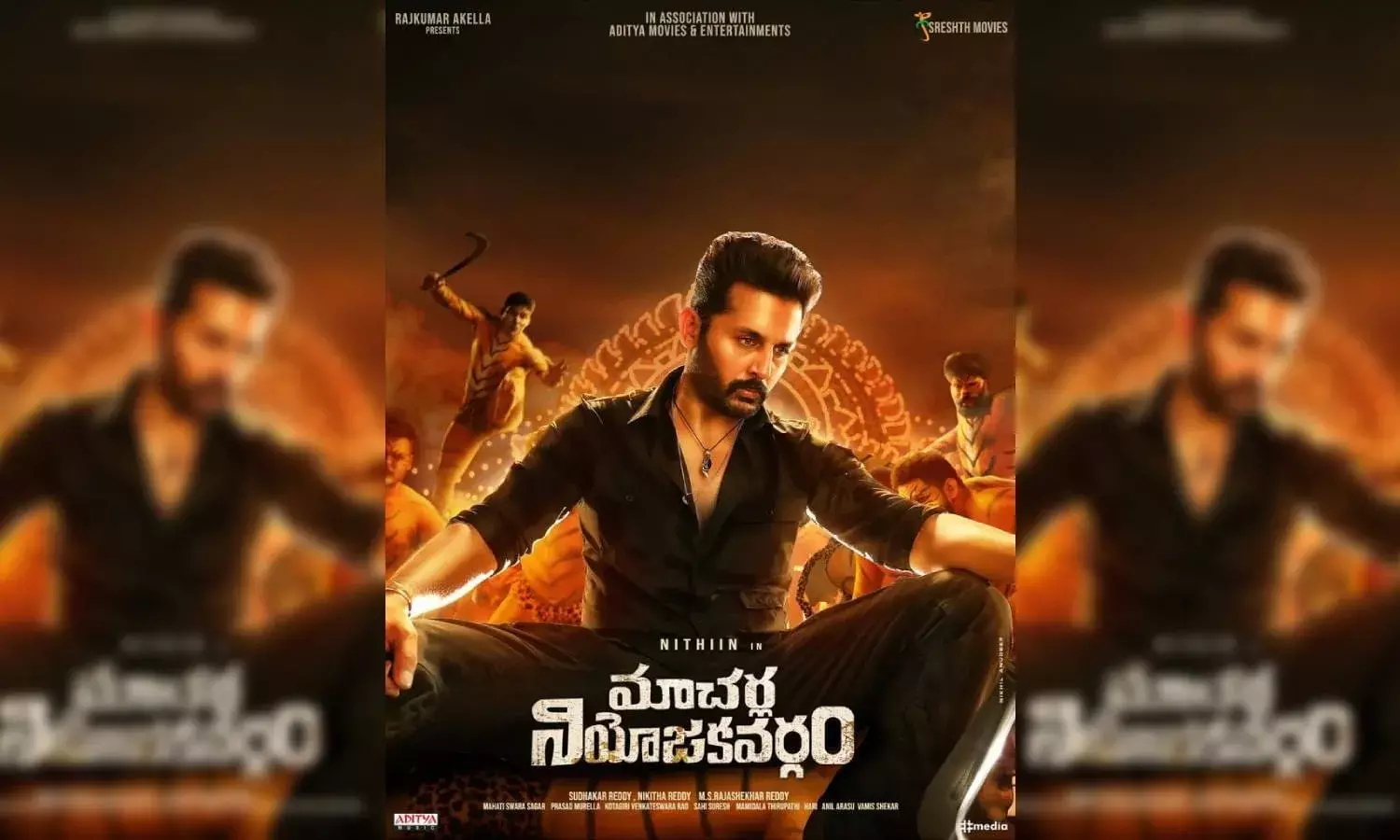 Nithiins mass avatar from Macherla Niyojakavargam goes viral.   Take a look