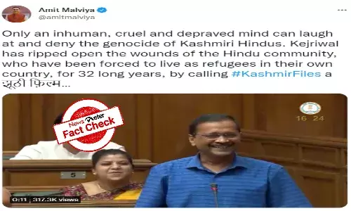 `The Kashmir Files: Edited video shared to target Arvind Kejriwal