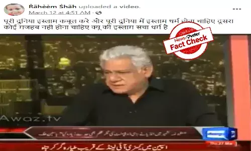 Fact Check: Edited video of late Om Puri about Islam goes viral