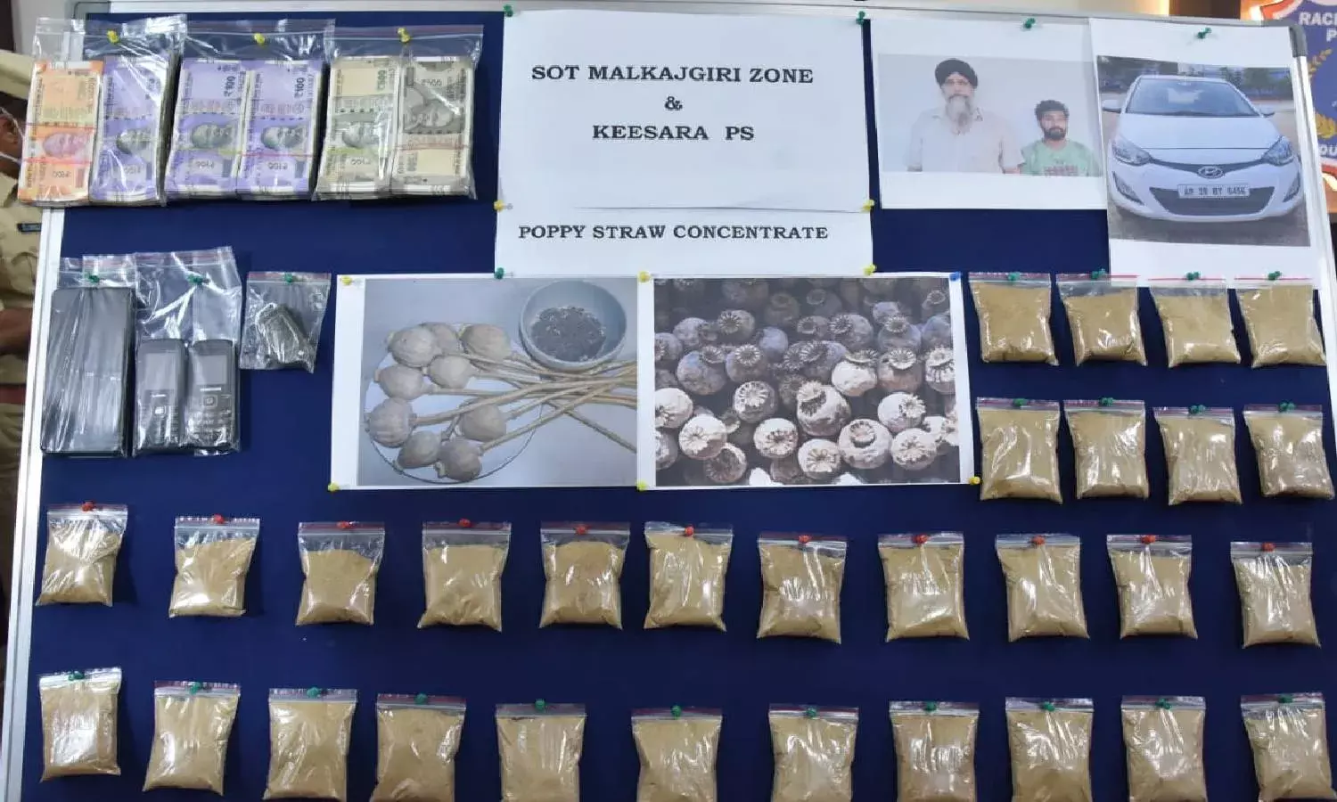 Drugs from Punjab make their way to Hyderabad, 2 caught with poppy straw