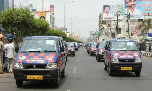 YSR Thalli Bidda Express: Jagan flags off 500 buses to ferry pregnant ladies