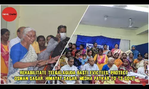 Rehabilitate Teegalaguda basti evictees, protect Osman Sagar, Himayat Sagar: Medha Patkar to TS govt