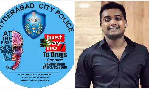 What irony! Singer Rahul Sipligunj was part of Hyderabad polices Drug-Free campaign