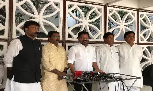 What are you trying to cover up by using students as shields? Revanth to KCR on drug raid