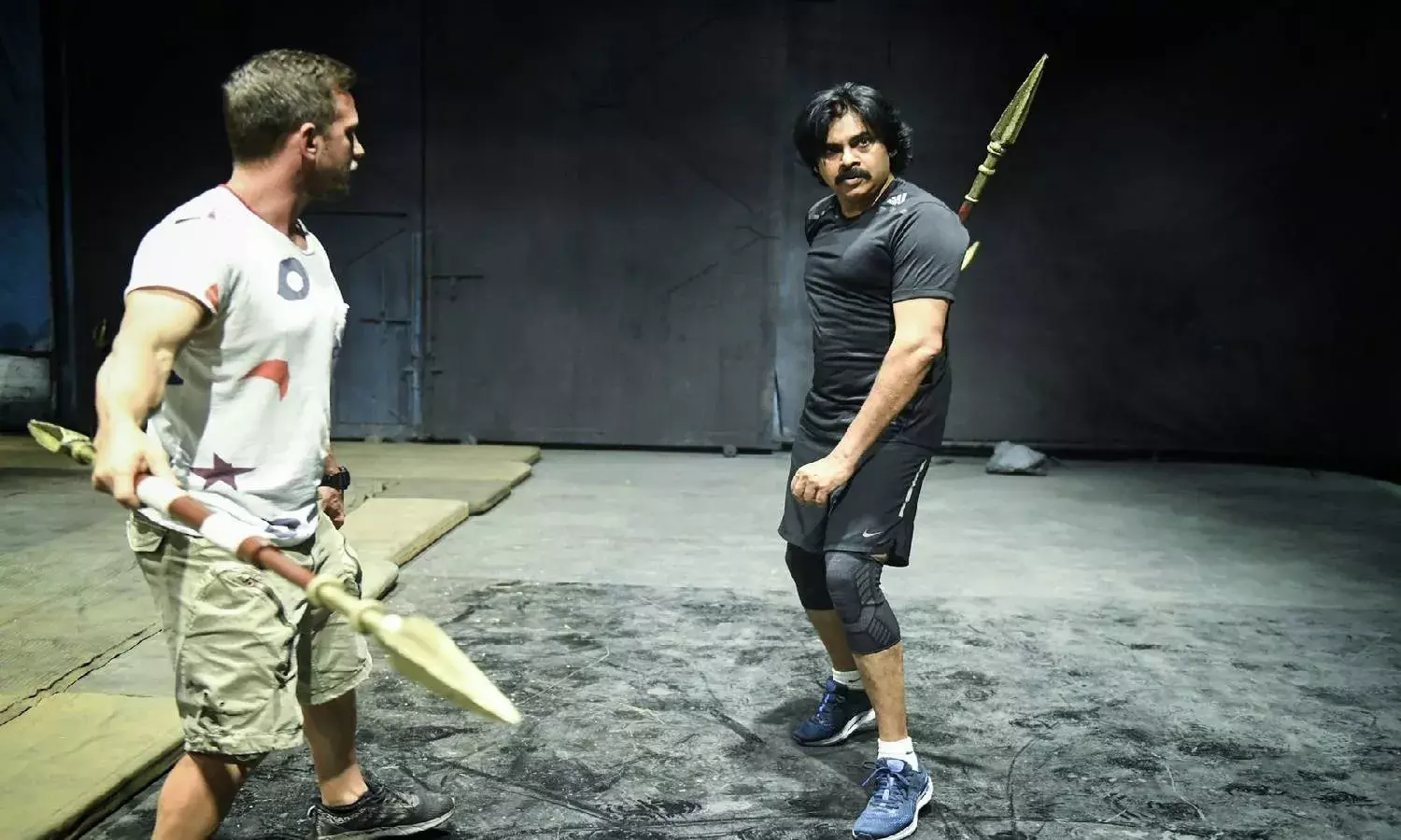 Photos: Pawan Kalyan rehearses for high-octane action scenes for Hari Hara Veera Mallu
