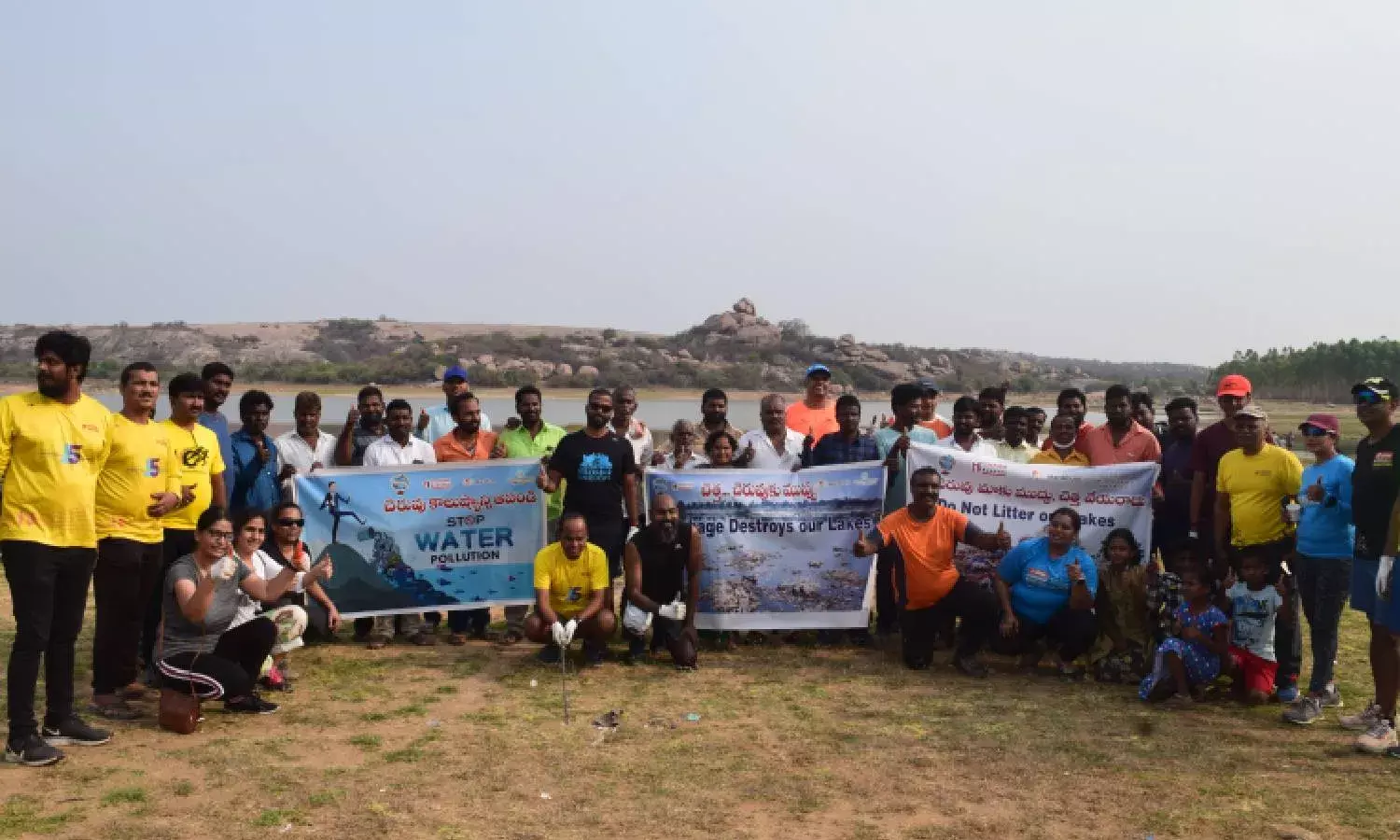 Hyderabad nature lovers, villagers Jog and Plog along Yadgarpally lake to clean up water body
