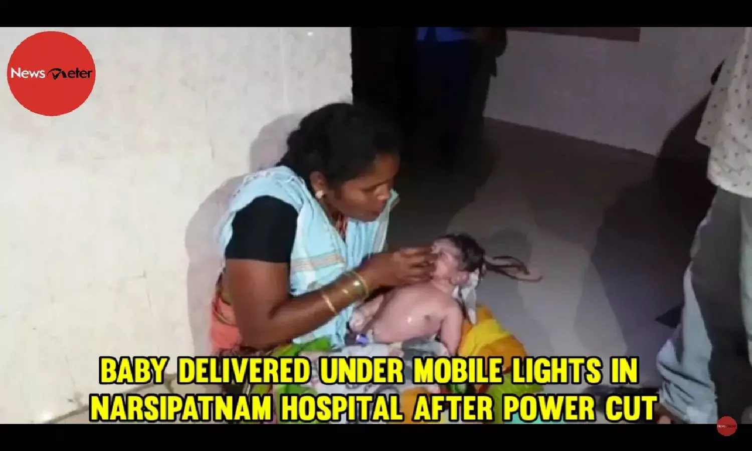 Baby delivered under mobile lights in Narsipatnam hospital after power cut