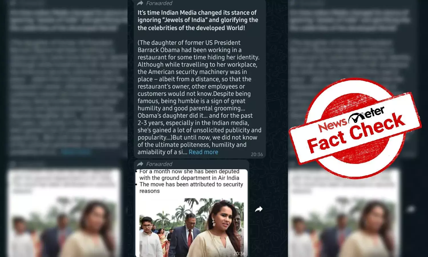 Fact Check: 2017 news about President Kovinds daughter being assigned ground role at Air India shared as recent