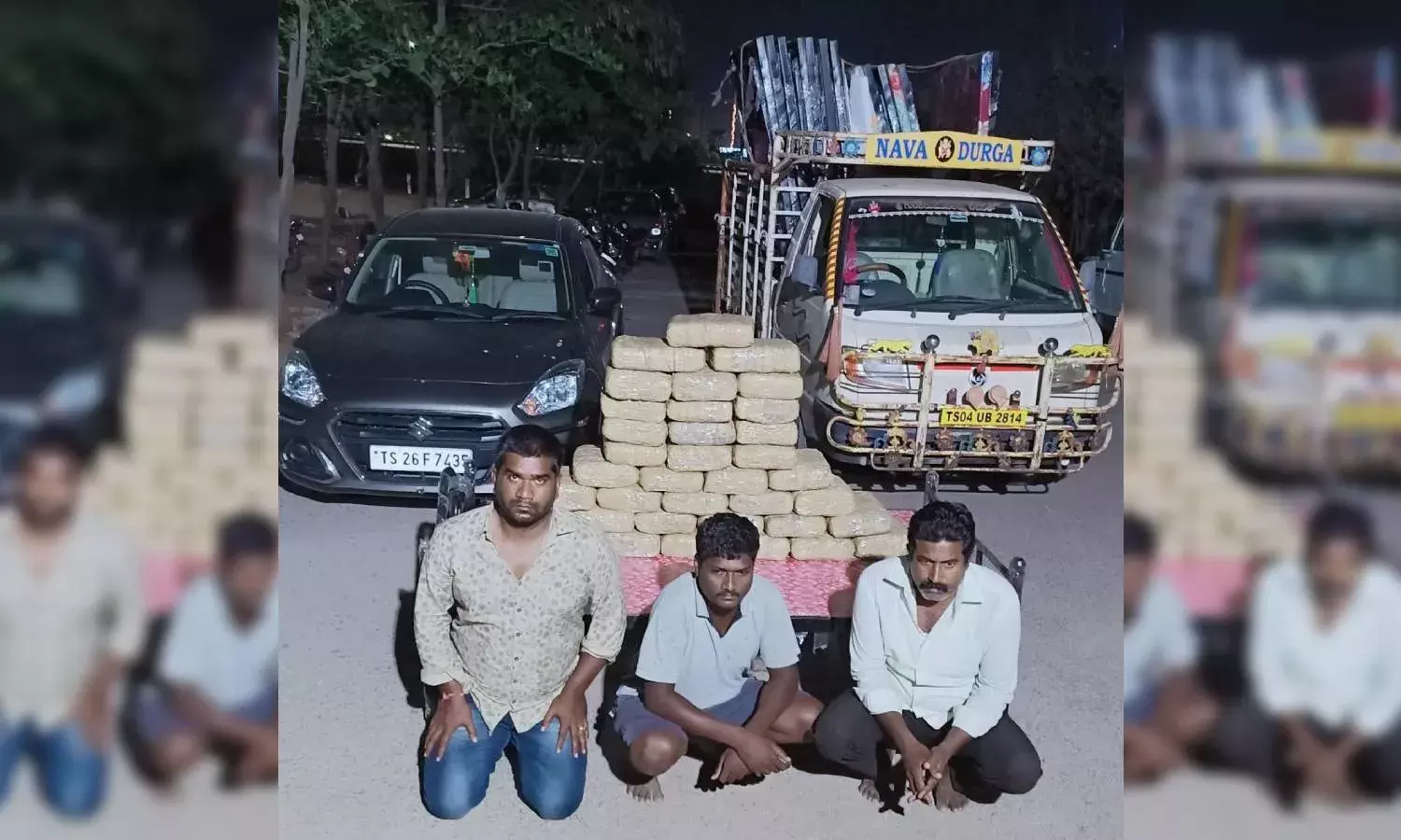 3 drug peddlers from Warangal arrested, 81 kg ganja seized